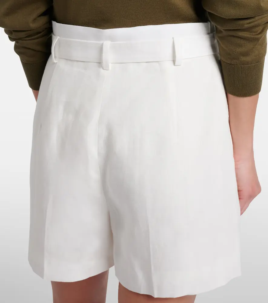 Ralph Lauren Collection Denise belted linen shorts | Thumbnail 3 Ralph Lauren Collection Denise belted linen shorts | Thumbnail 3