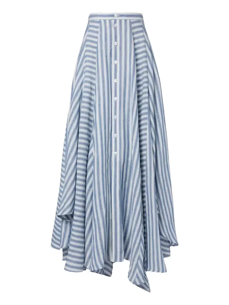 Shamus striped linen maxi skirt Shamus striped linen maxi skirt