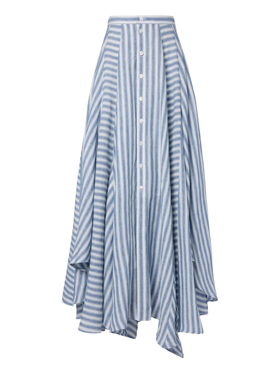 Ralph Lauren Collection Shamus striped linen maxi skirt