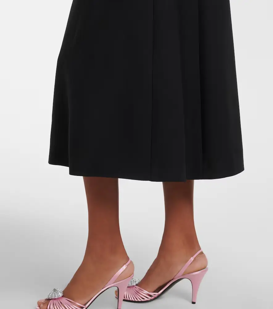 Valentino Garavani Crepe Couture embellished midi dress | Thumbnail 4 Valentino Garavani Crepe Couture embellished midi dress | Thumbnail 4