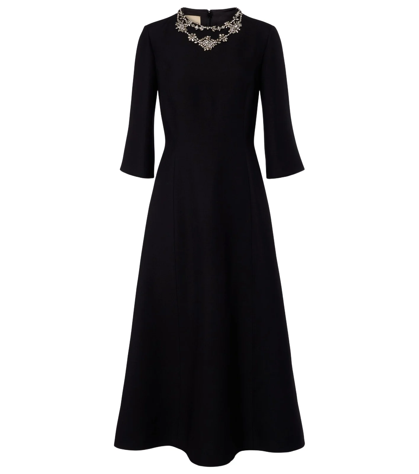 Crepe Couture embellished midi dress
