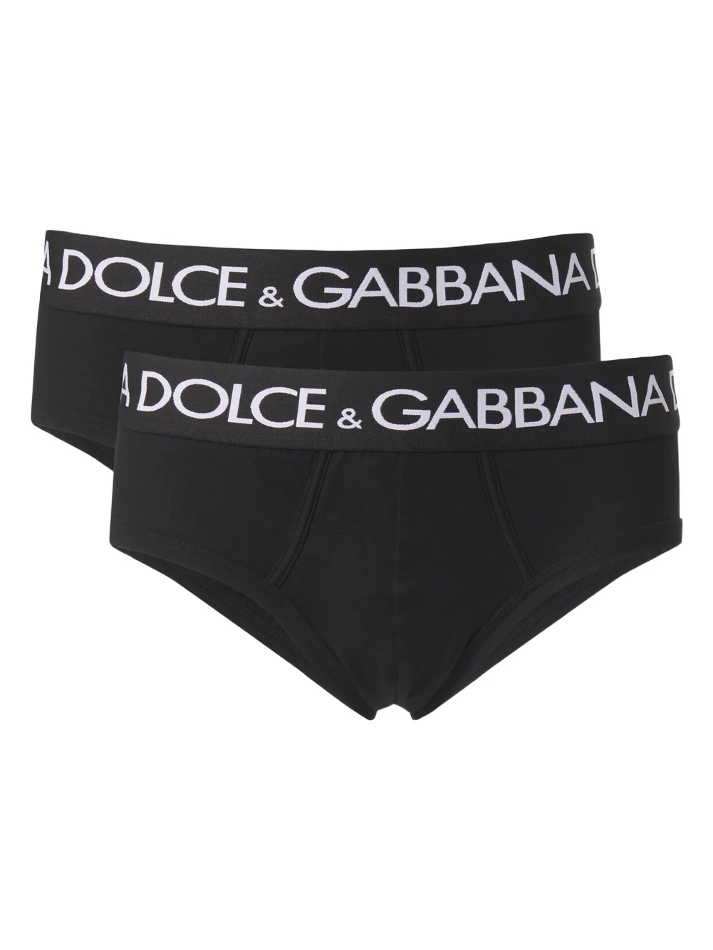 Set of 2 cotton-blend jersey briefs