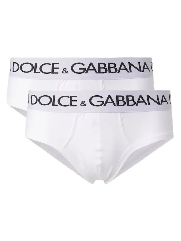 Set of 2 cotton-blend jersey briefs Set of 2 cotton-blend jersey briefs