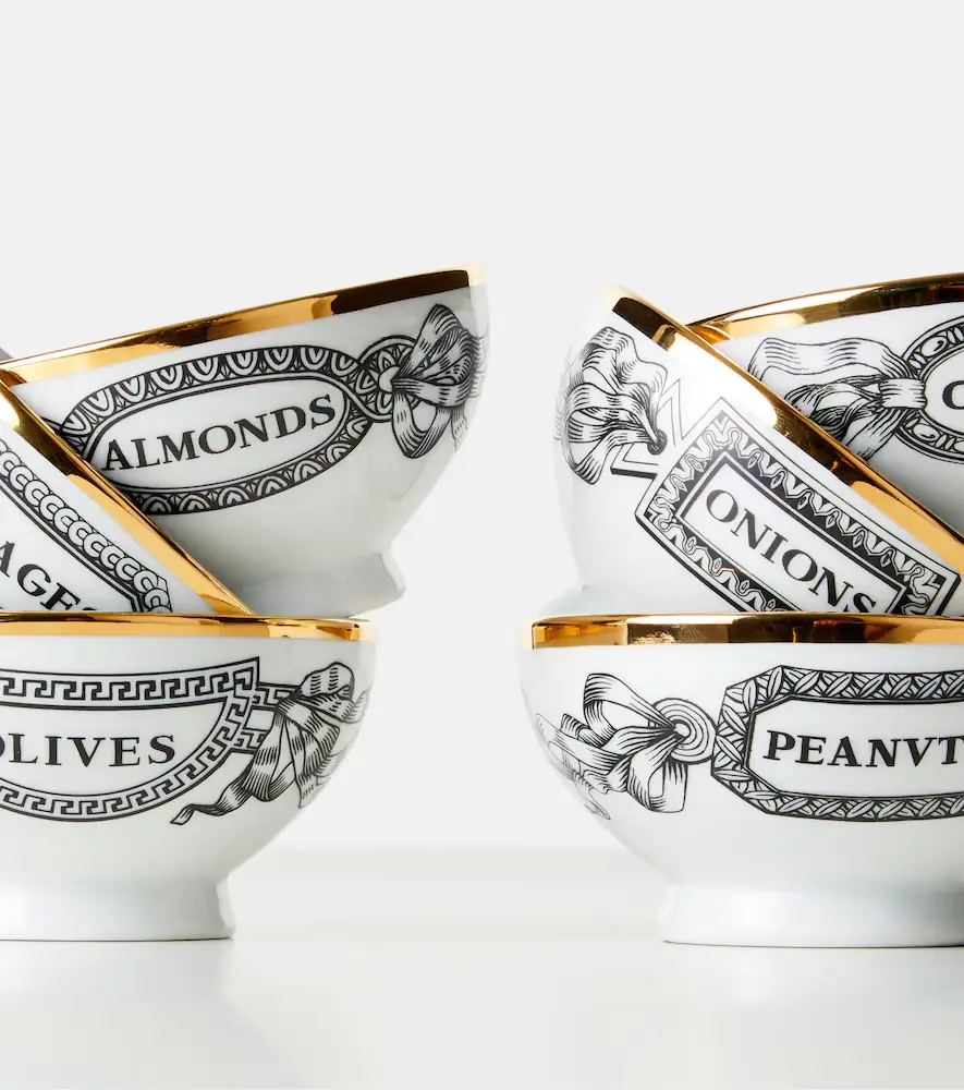 FORNASETTI Set of 6 porcelain bowls | Thumbnail 3