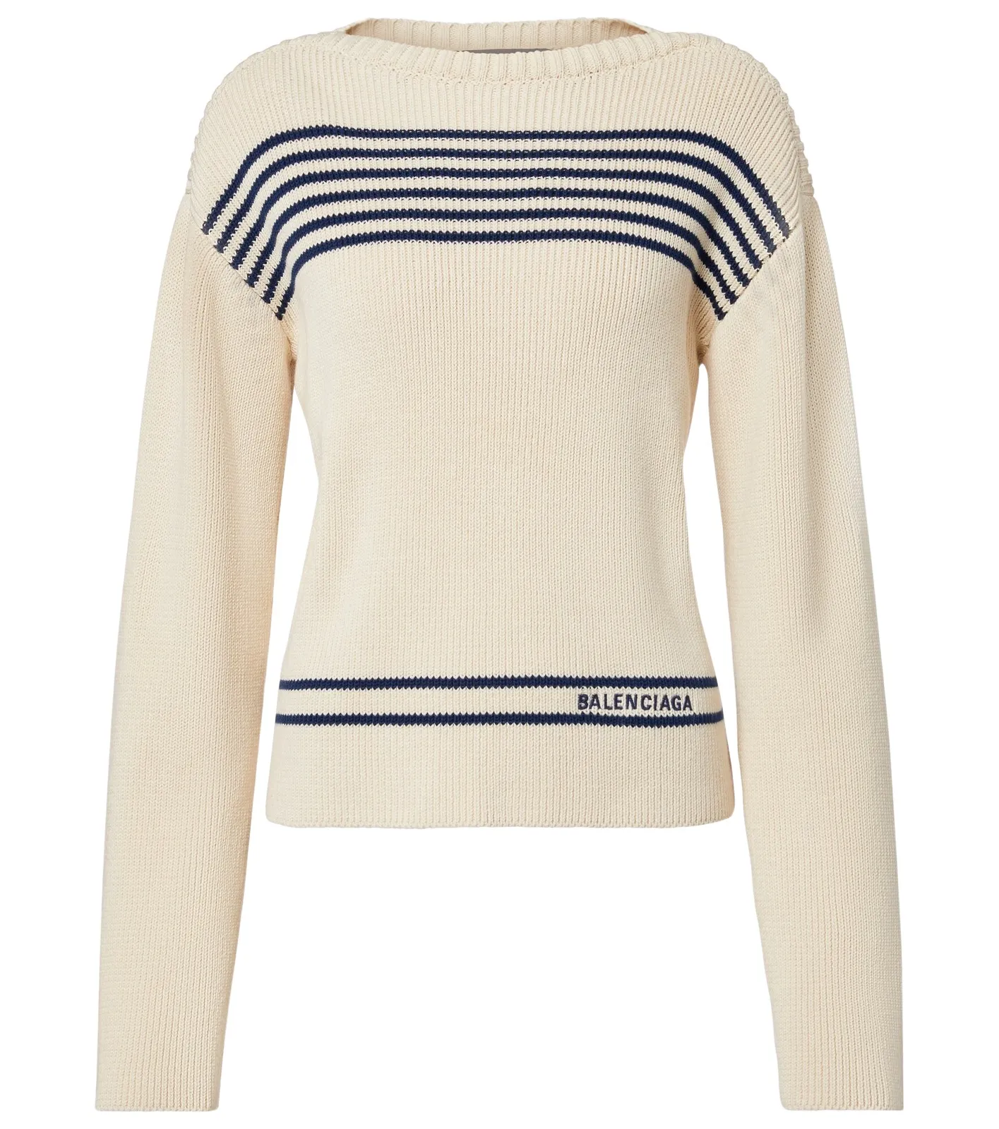 Striped cotton sweater Striped cotton sweater