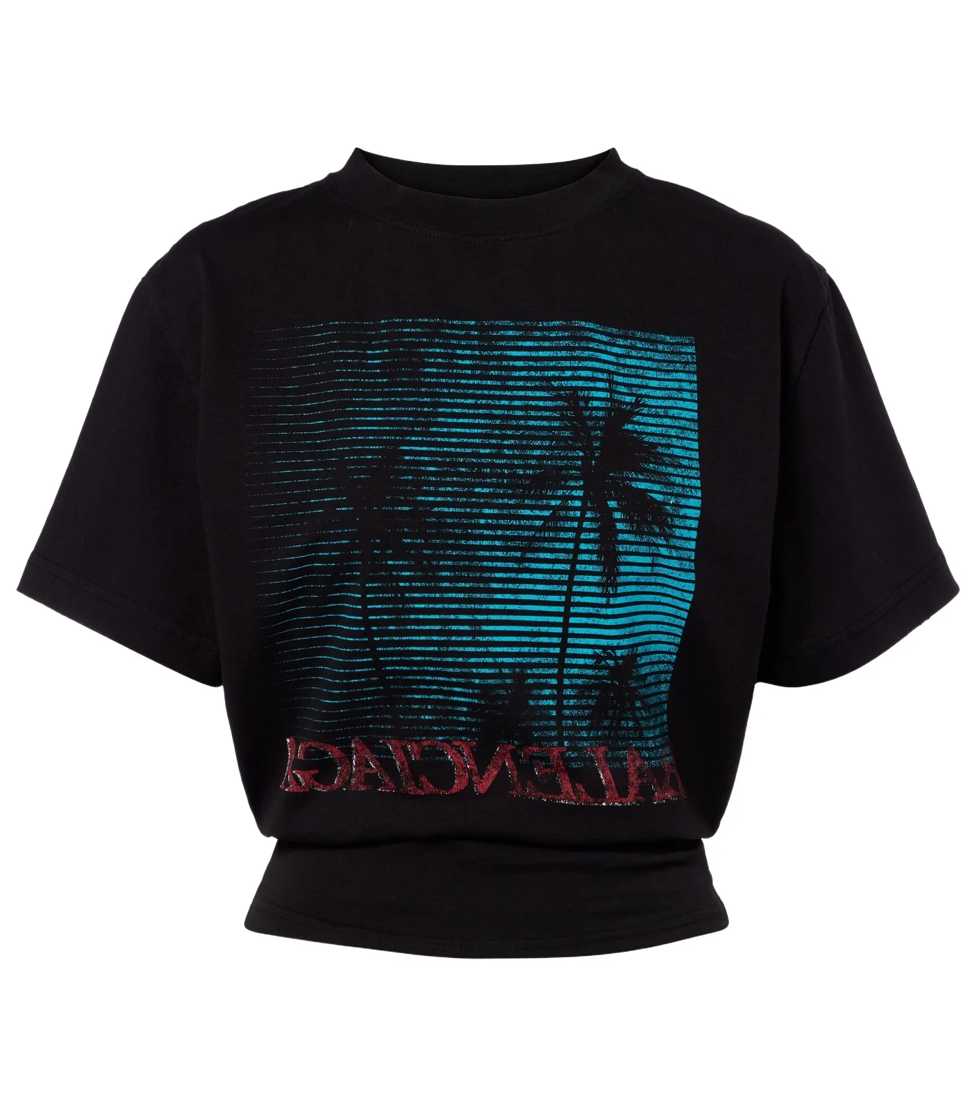 Logo cropped cotton jersey T-shirt Logo cropped cotton jersey T-shirt