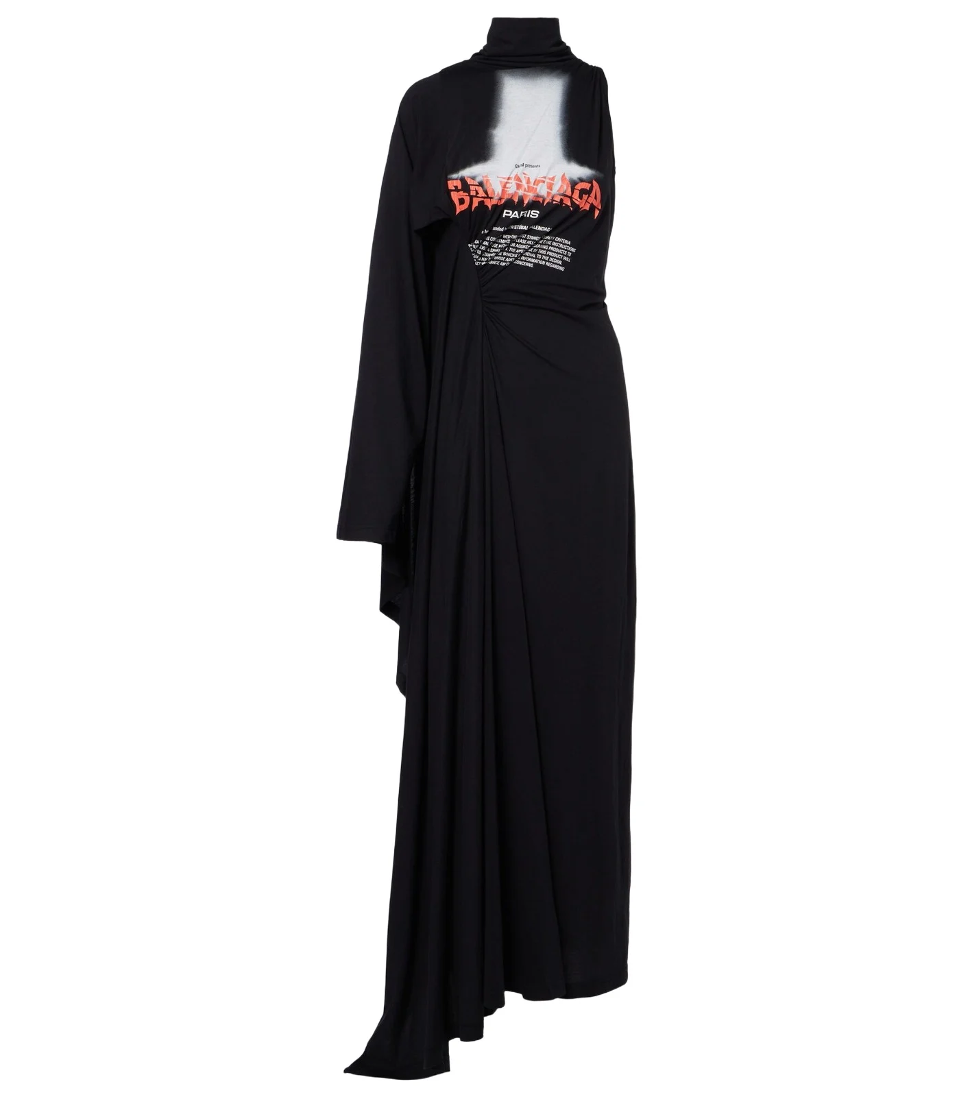 Logo caped cotton jersey maxi dress Logo caped cotton jersey maxi dress
