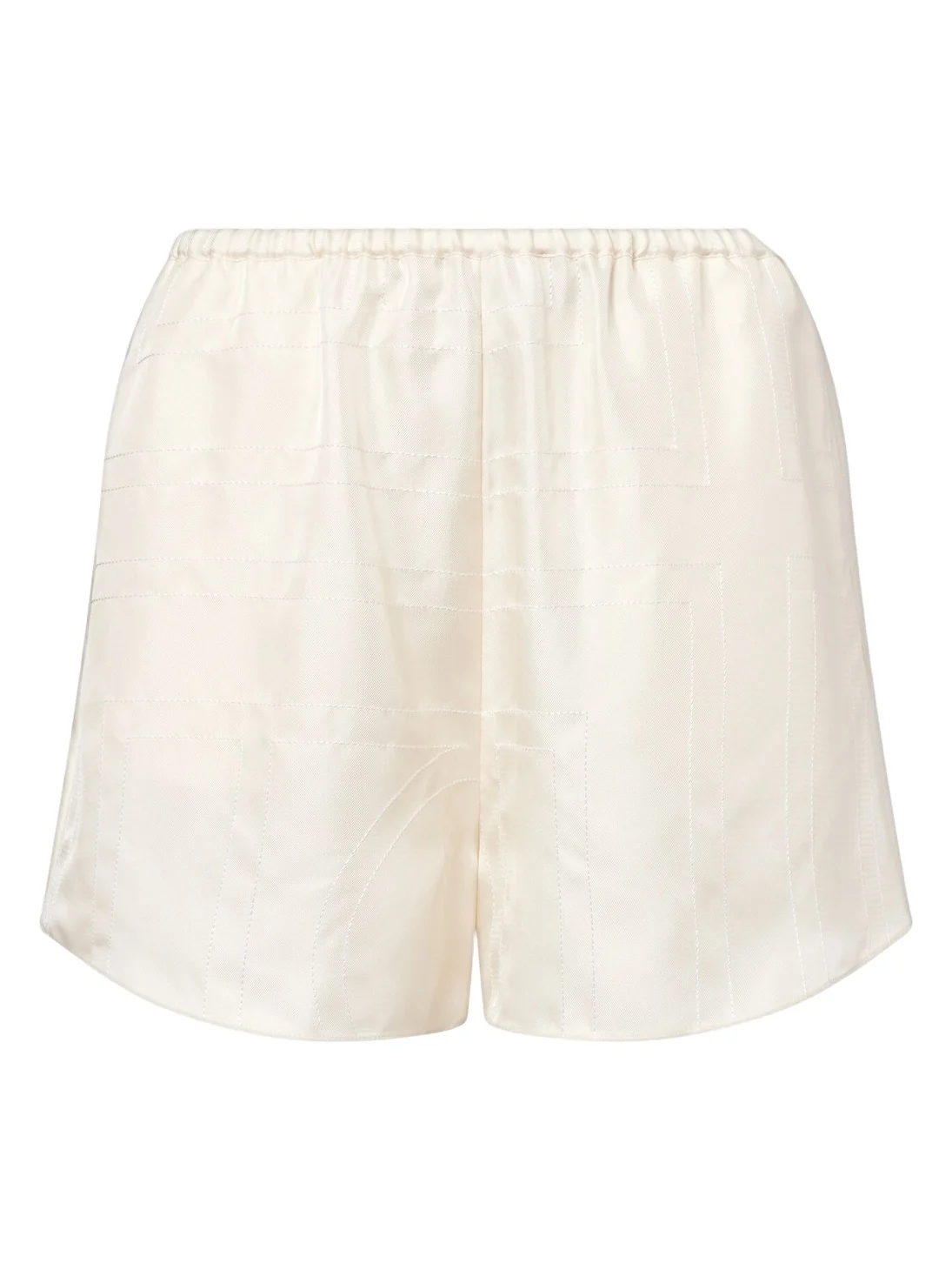 TOTEME Embroidered silk satin pajama shorts