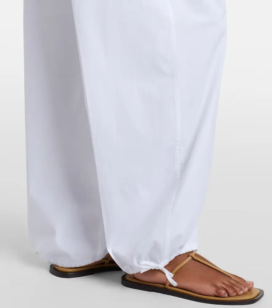 TOTEME Cotton poplin wide-leg pants | Thumbnail 3 TOTEME Cotton poplin wide-leg pants | Thumbnail 3