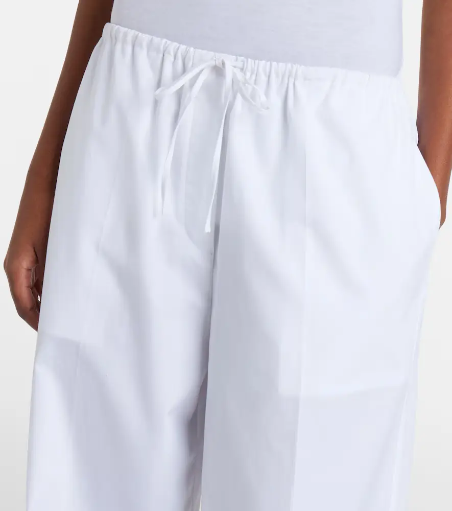 TOTEME Cotton poplin wide-leg pants | Thumbnail 4 TOTEME Cotton poplin wide-leg pants | Thumbnail 4