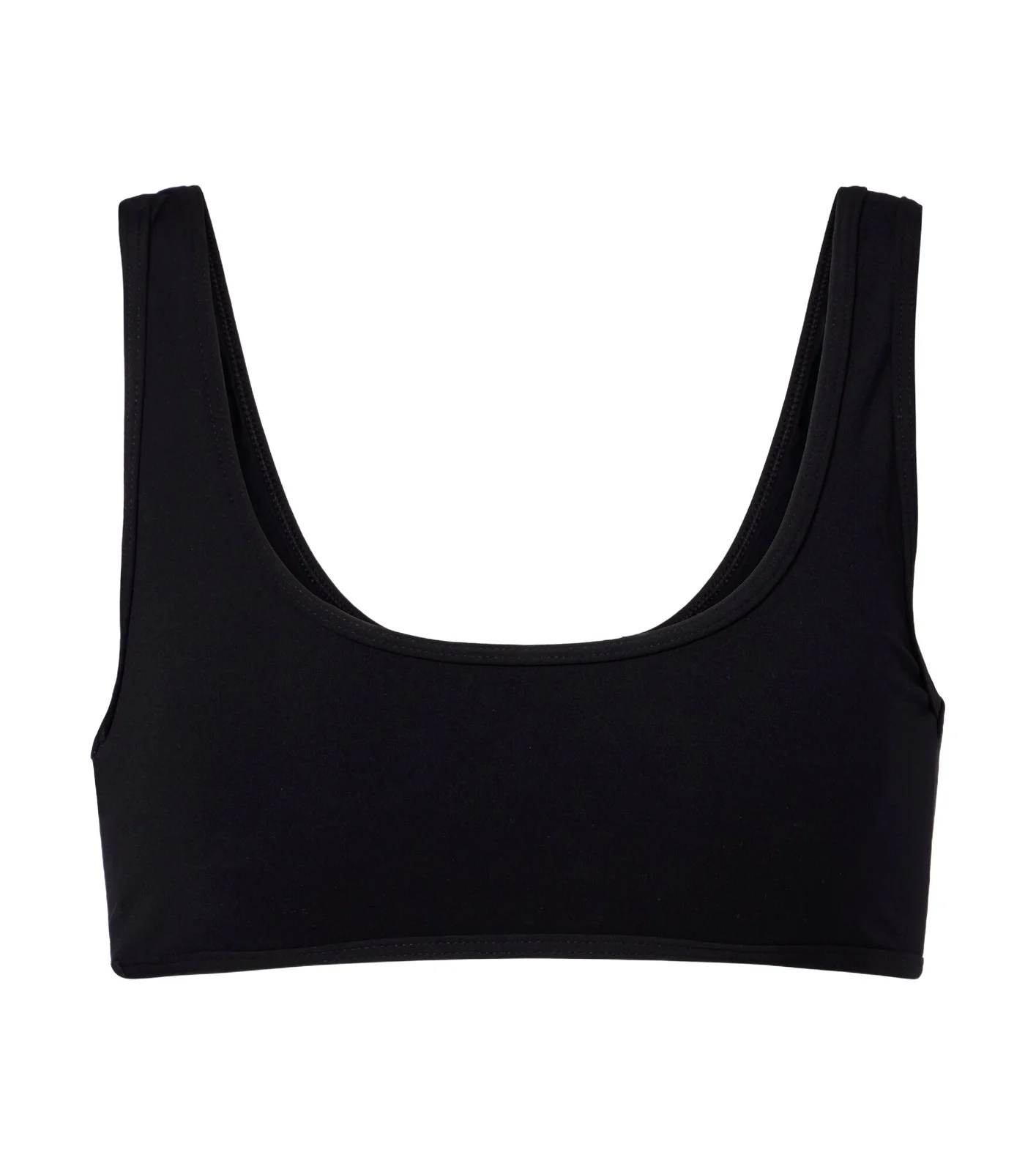 Scoop-neck bikini top