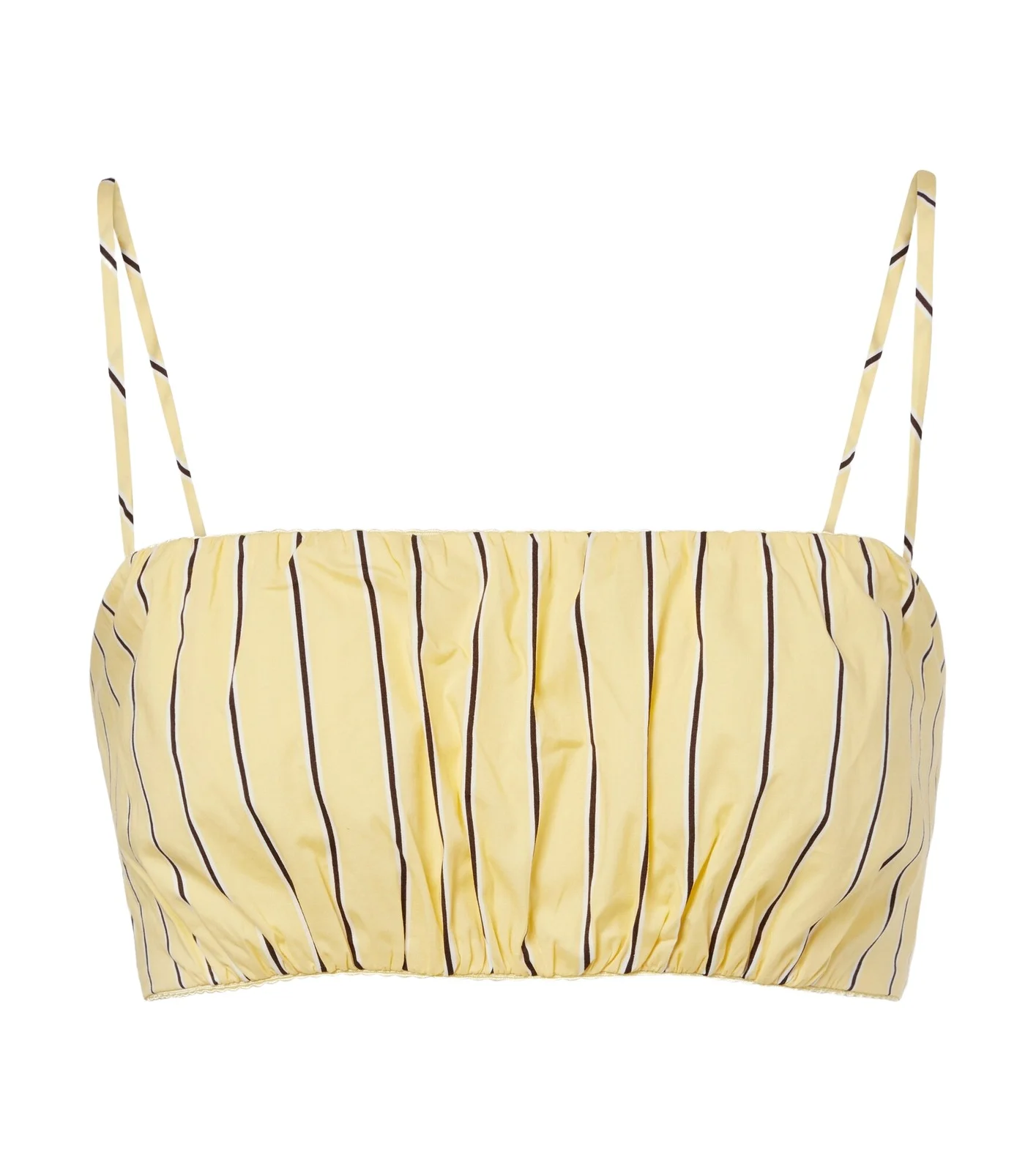 Fiore striped cotton crop top Fiore striped cotton crop top