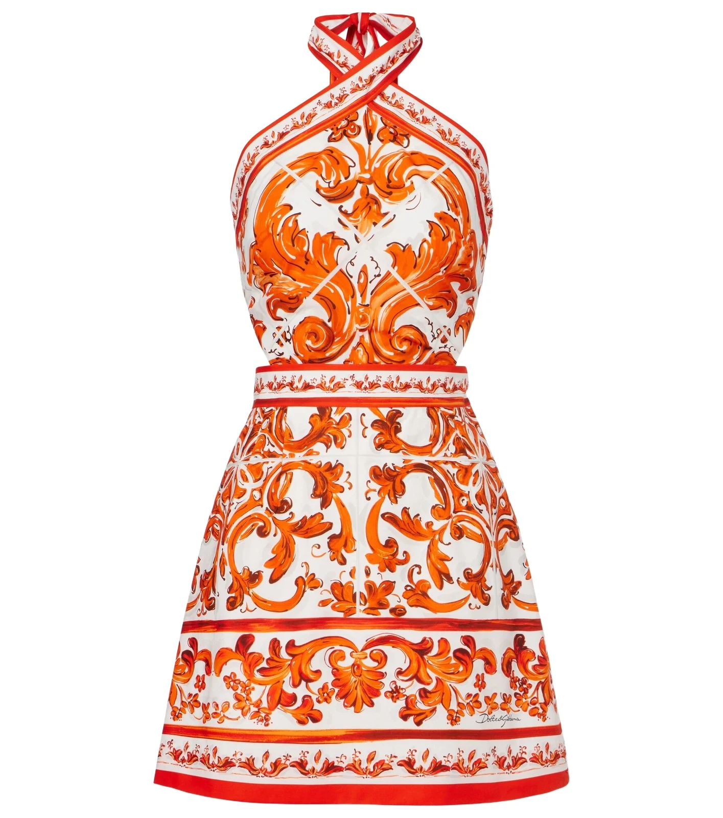 Majolica cotton poplin minidress Majolica cotton poplin minidress