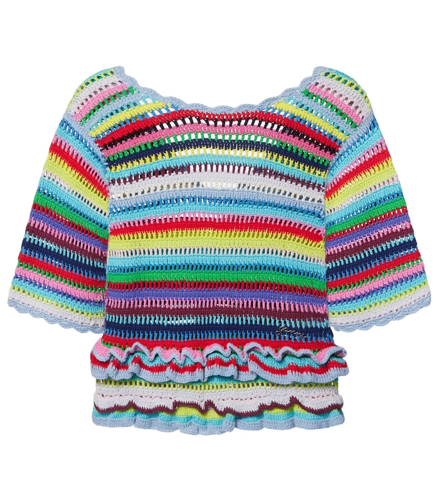 Crocheted cotton top