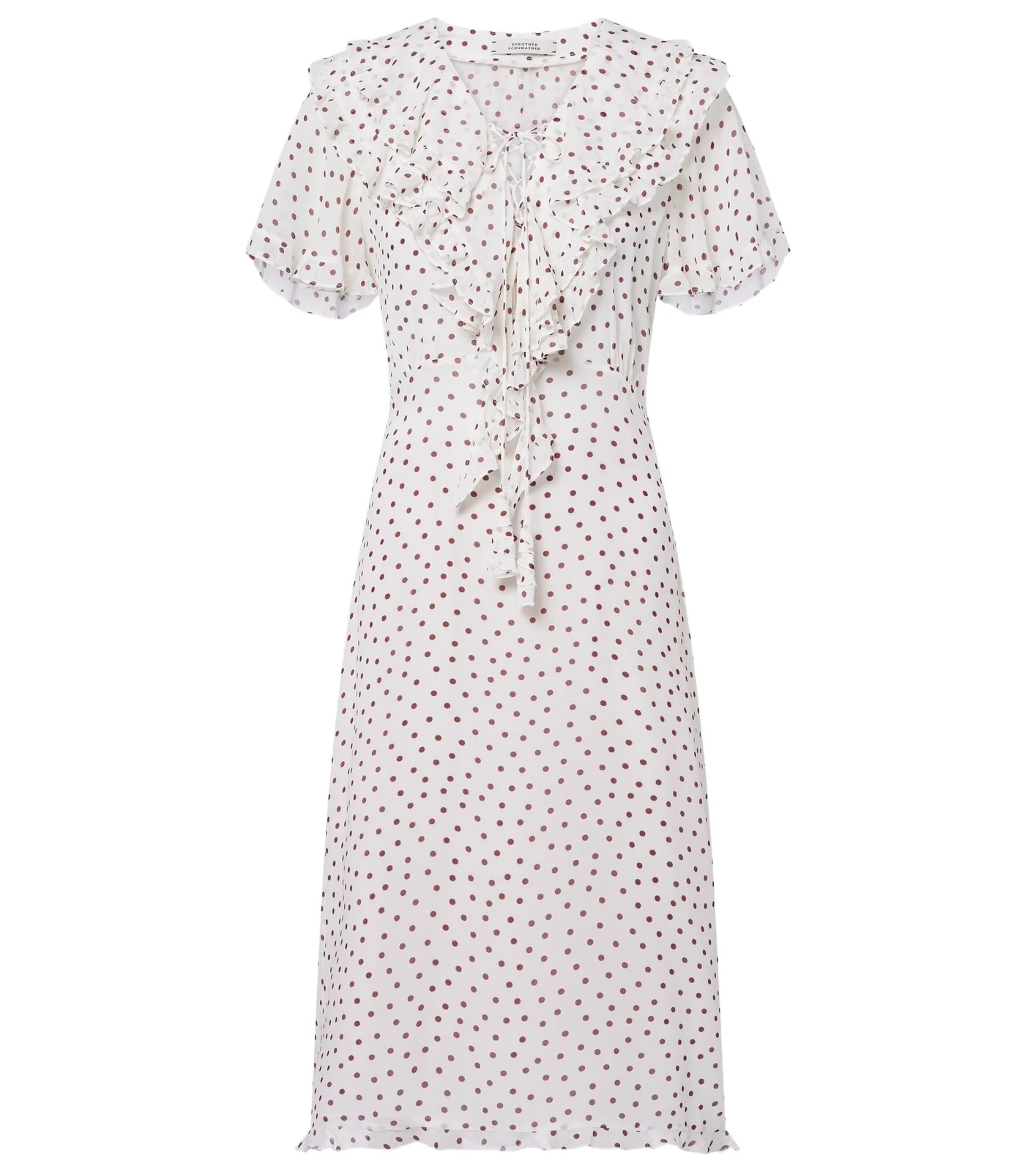 Dorothee Schumacher Dancing Dots polka-dot georgette midi dress