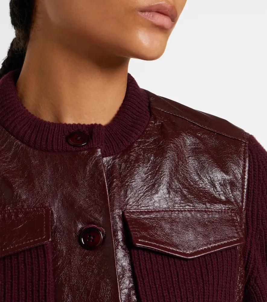 Dorothee Schumacher It's A Match cropped leather jacket | Thumbnail 6 Dorothee Schumacher It's A Match cropped leather jacket | Thumbnail 6