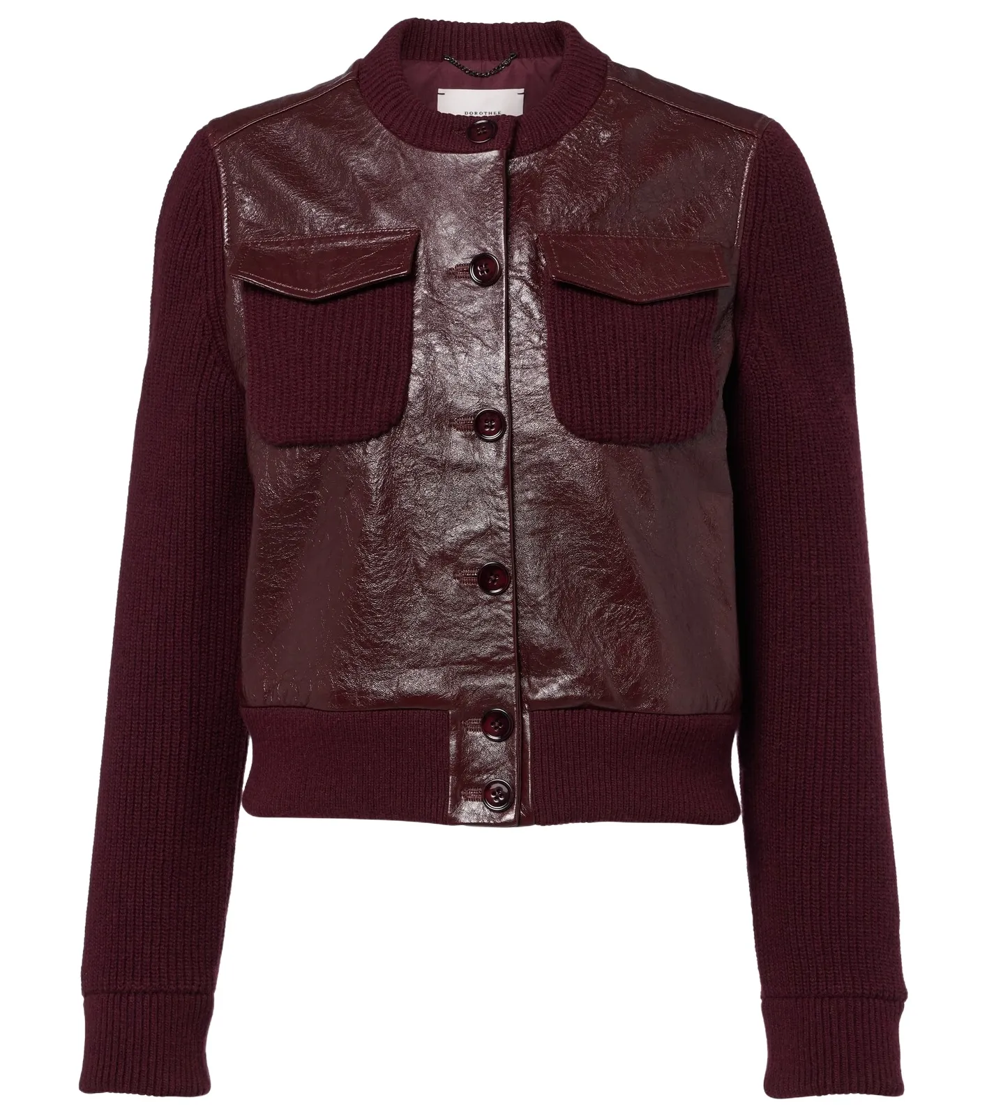 Dorothee Schumacher It's A Match cropped leather jacket