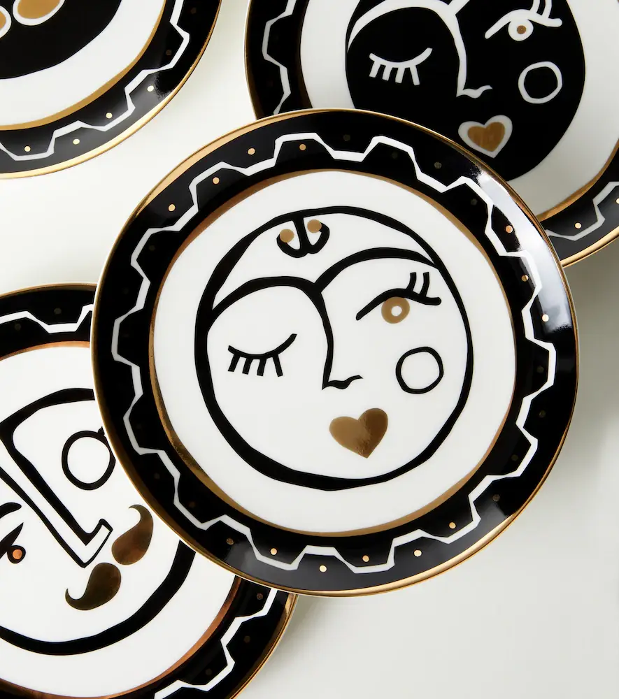 Jonathan Adler Marseilles set of 4 porcelain side plates | Thumbnail 2