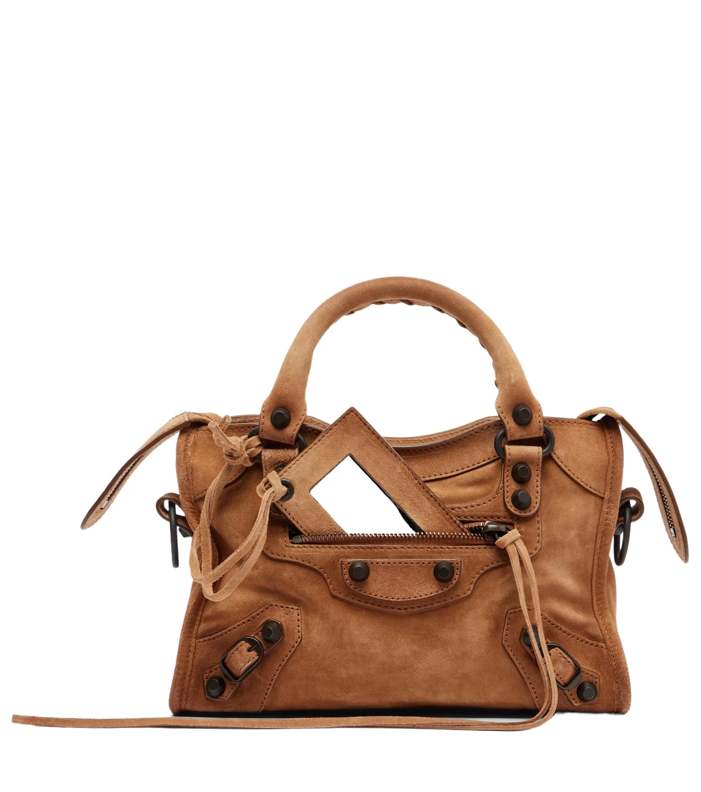 Le City Mini suede top-handle bag Le City Mini suede top-handle bag