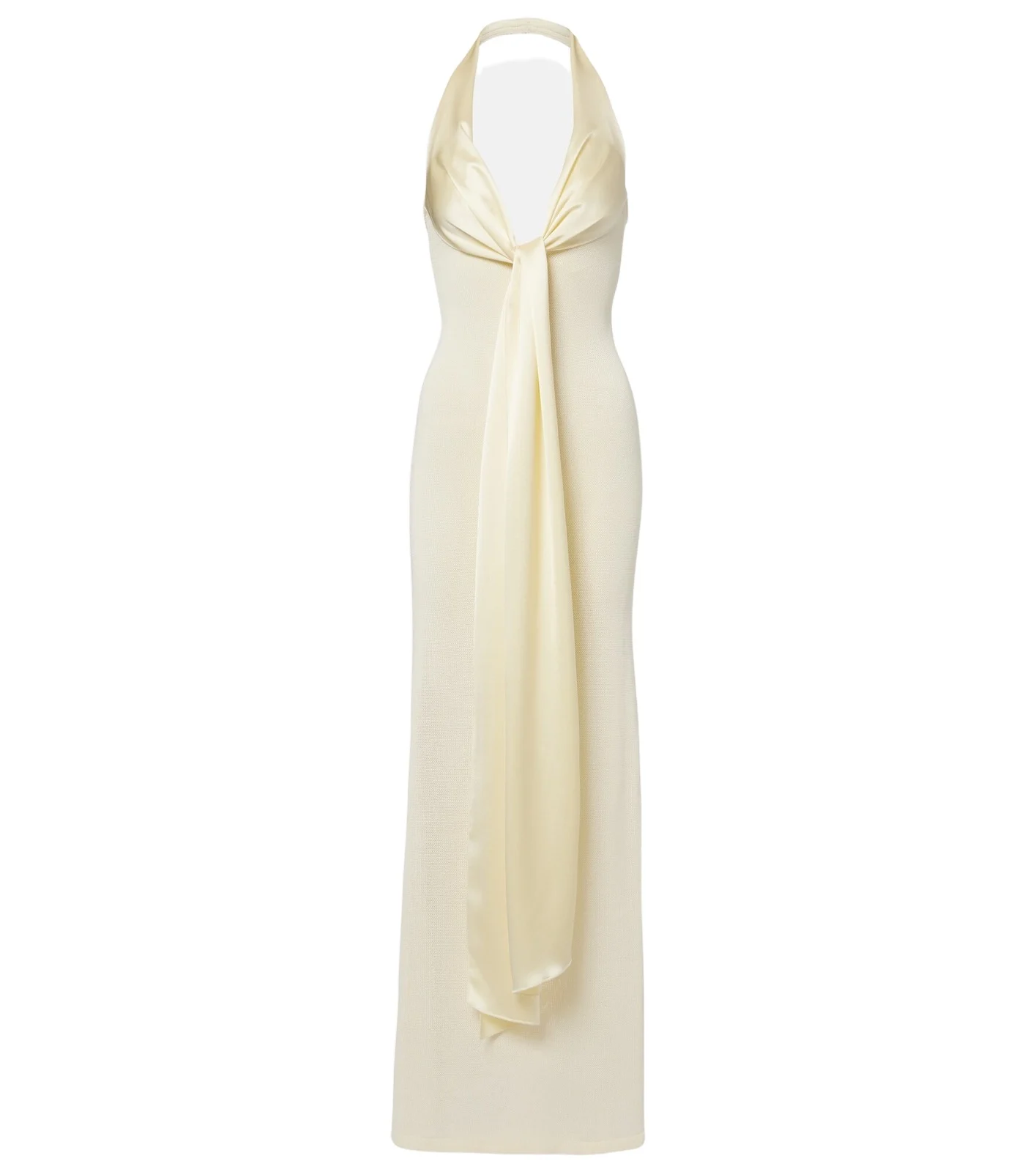Nayra cotton and silk blend maxi dress