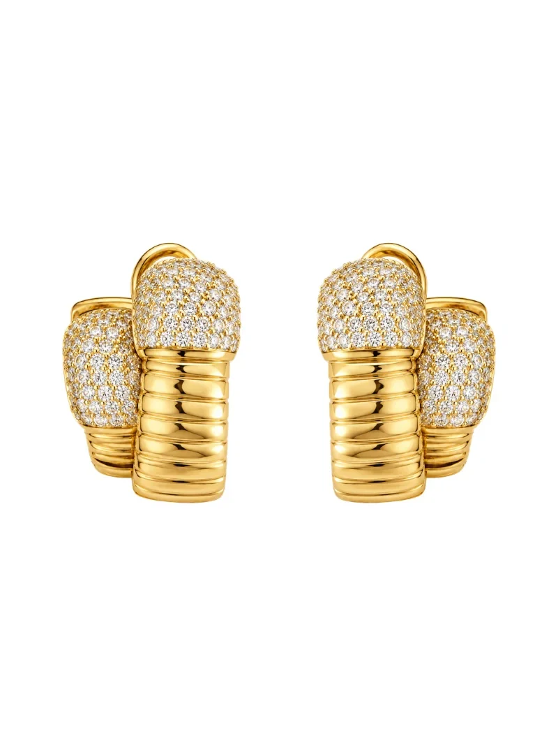 1.75ct Diamond 18K Gold Hoop Earrings 1.75ct Diamond 18K Gold Hoop Earrings