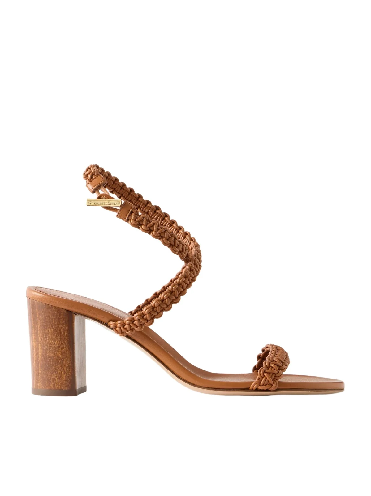 Gianvito Rossi Ubud 70 Braided Leather Sandals