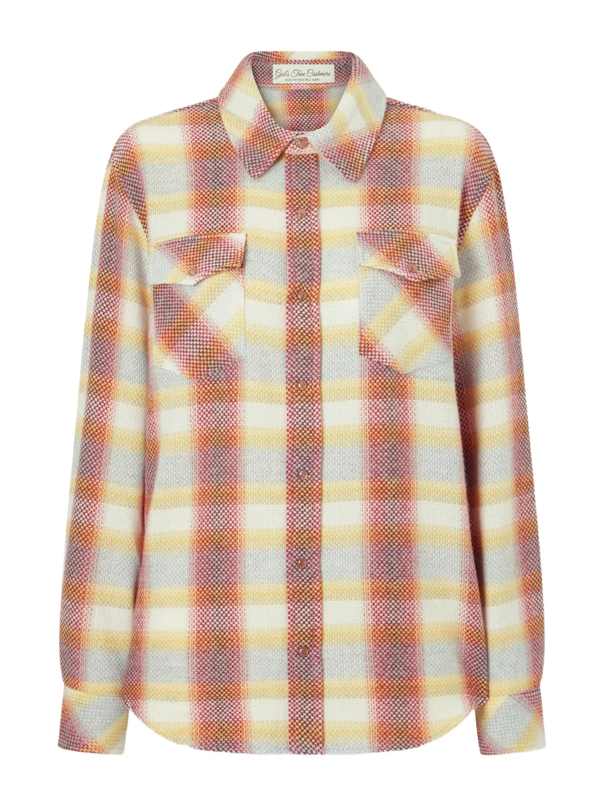 Rose Blume Checked Cashmere Shirt Rose Blume Checked Cashmere Shirt