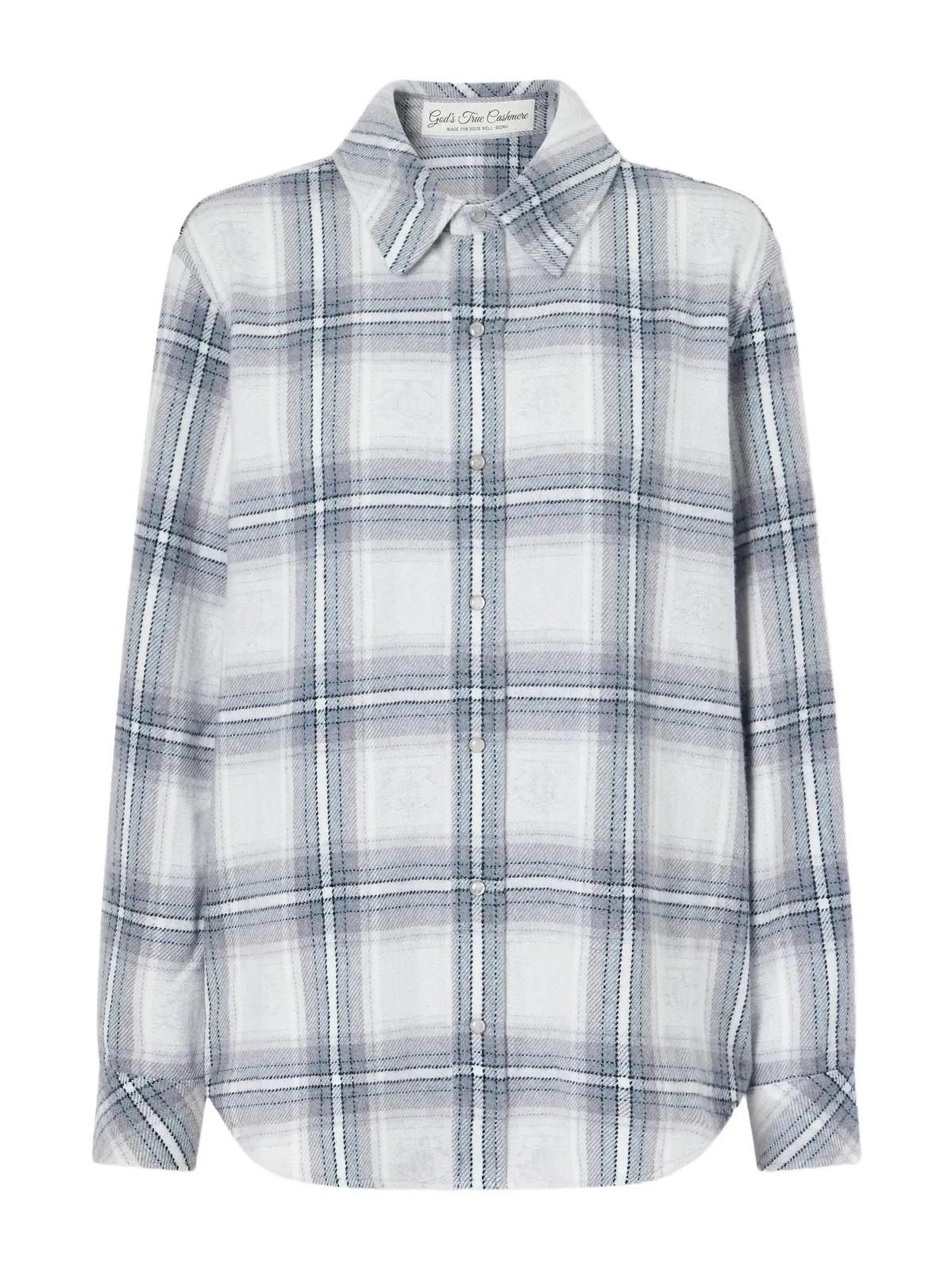Cloud Light Tartan Cashmere Shirt