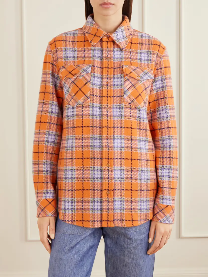 God’s True Cashmere Midnight Sun Checked Cashmere Shirt | Thumbnail 3 God’s True Cashmere Midnight Sun Checked Cashmere Shirt | Thumbnail 3