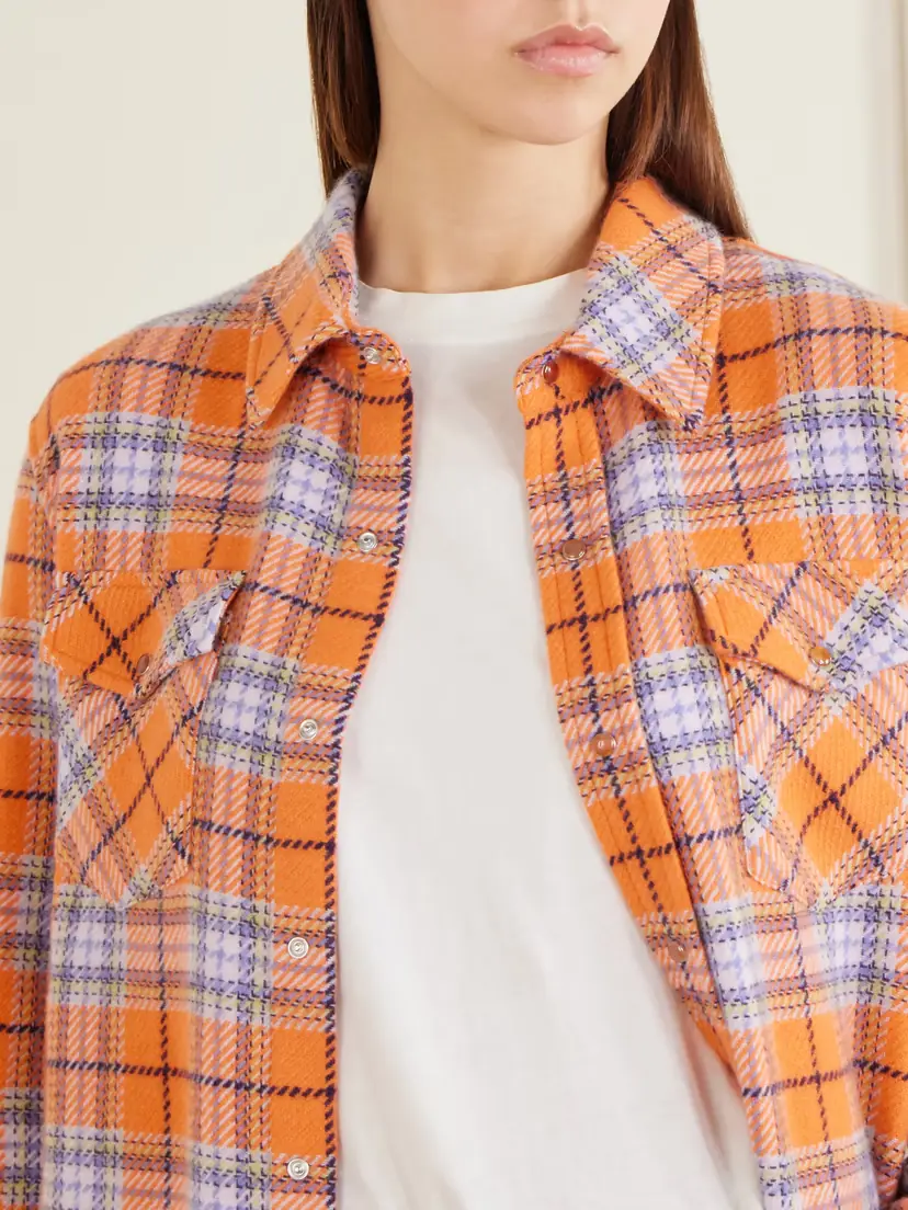 God’s True Cashmere Midnight Sun Checked Cashmere Shirt | Thumbnail 5 God’s True Cashmere Midnight Sun Checked Cashmere Shirt | Thumbnail 5