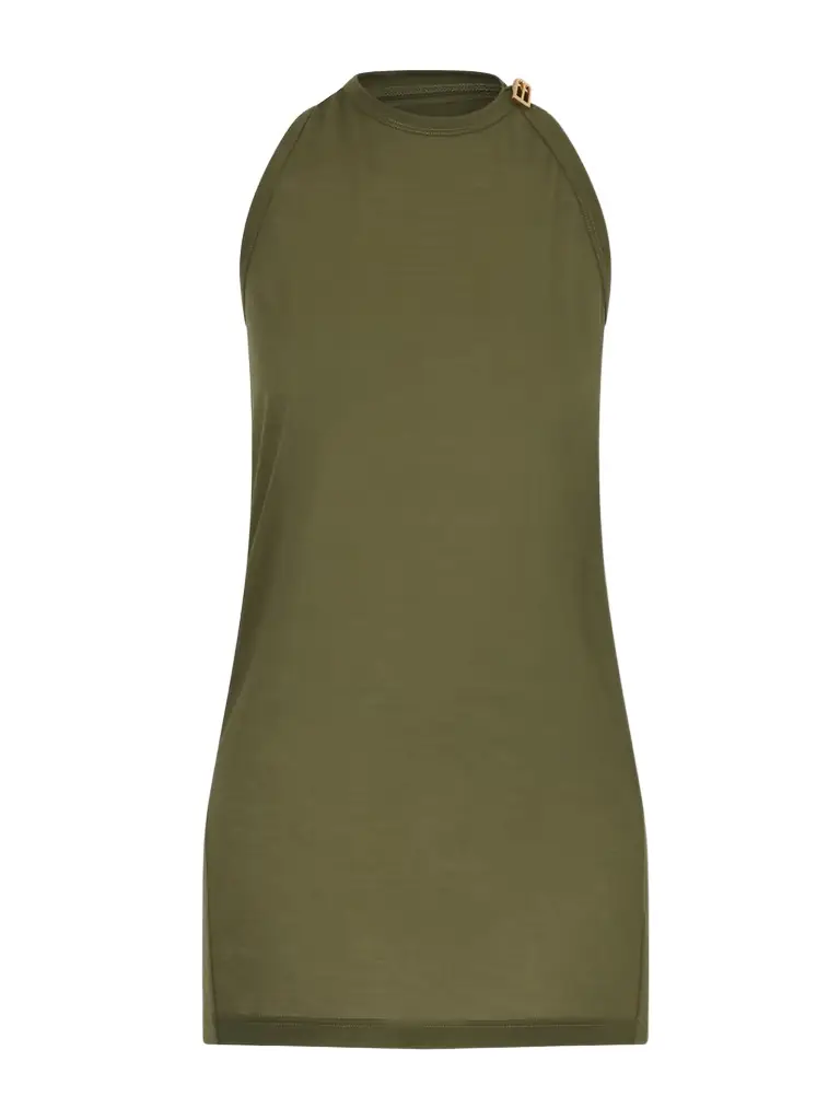 Balenciaga Cotton-blend Jersey Halterneck Top | Image 1 Balenciaga Cotton-blend Jersey Halterneck Top | Image 1