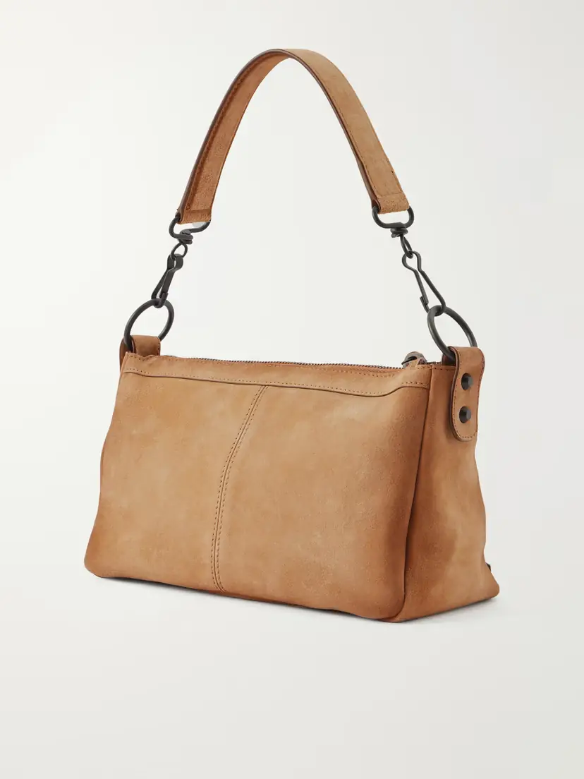 Balenciaga Le City Moto Mini Suede Shoulder Bag | Thumbnail 4
