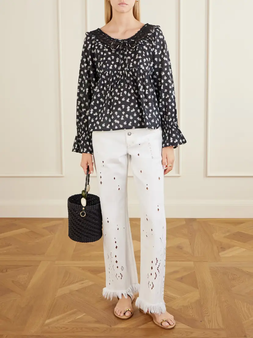 Posse Danielle Floral-print Cotton-voile Blouse | Thumbnail 2 Posse Danielle Floral-print Cotton-voile Blouse | Thumbnail 2
