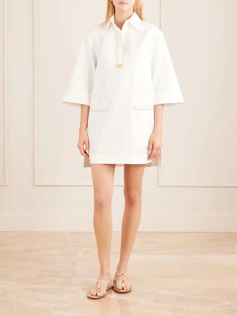 Zimmermann Roselight Paneled Denim Mini Dress | Thumbnail 3 Zimmermann Roselight Paneled Denim Mini Dress | Thumbnail 3