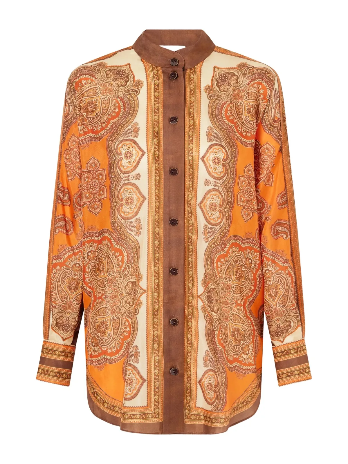 Mahon Dolman Printed Silk-satin Shirt