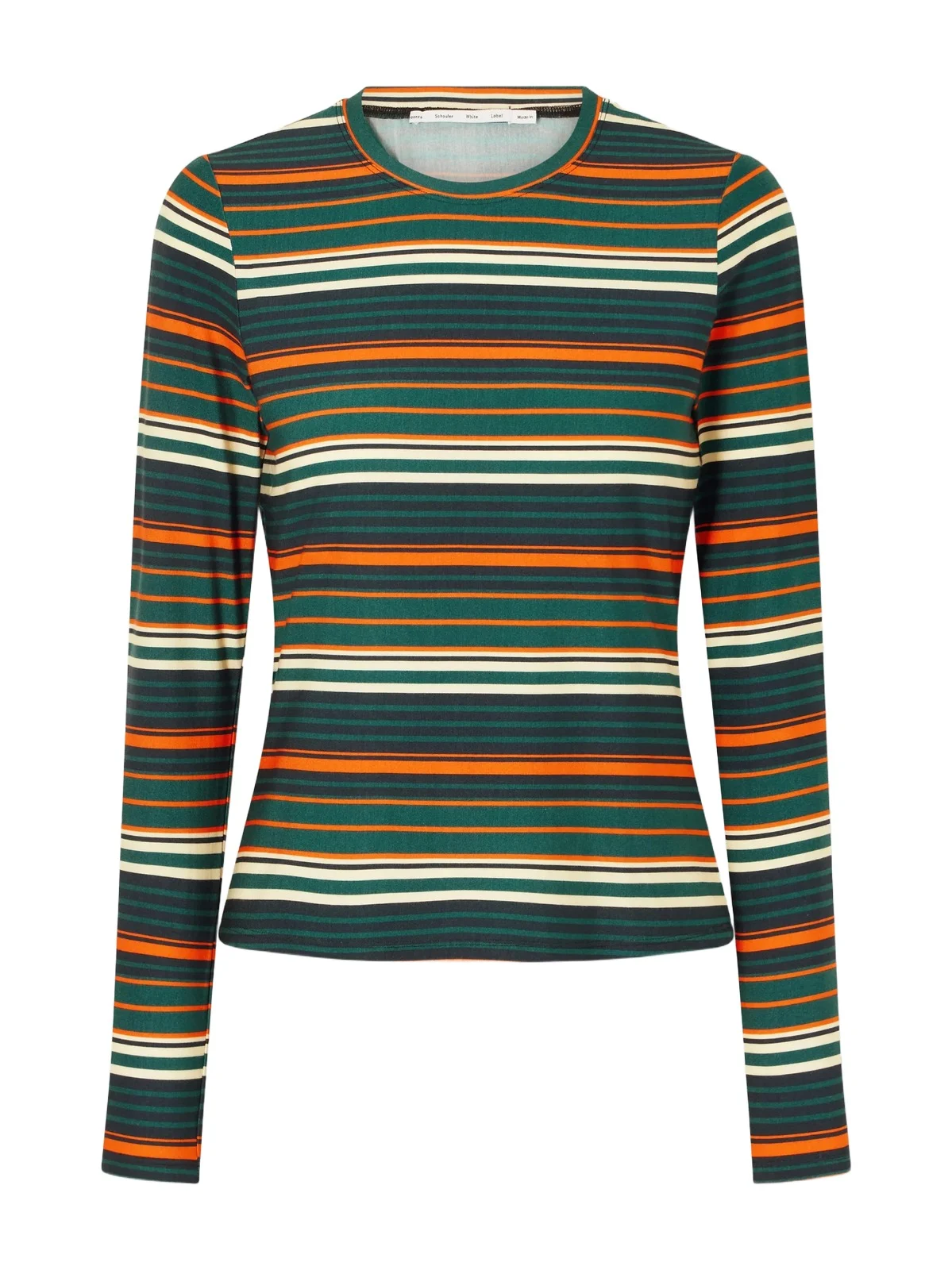 Proenza Schouler White Label Mae Striped Stretch-jersey T-shirt