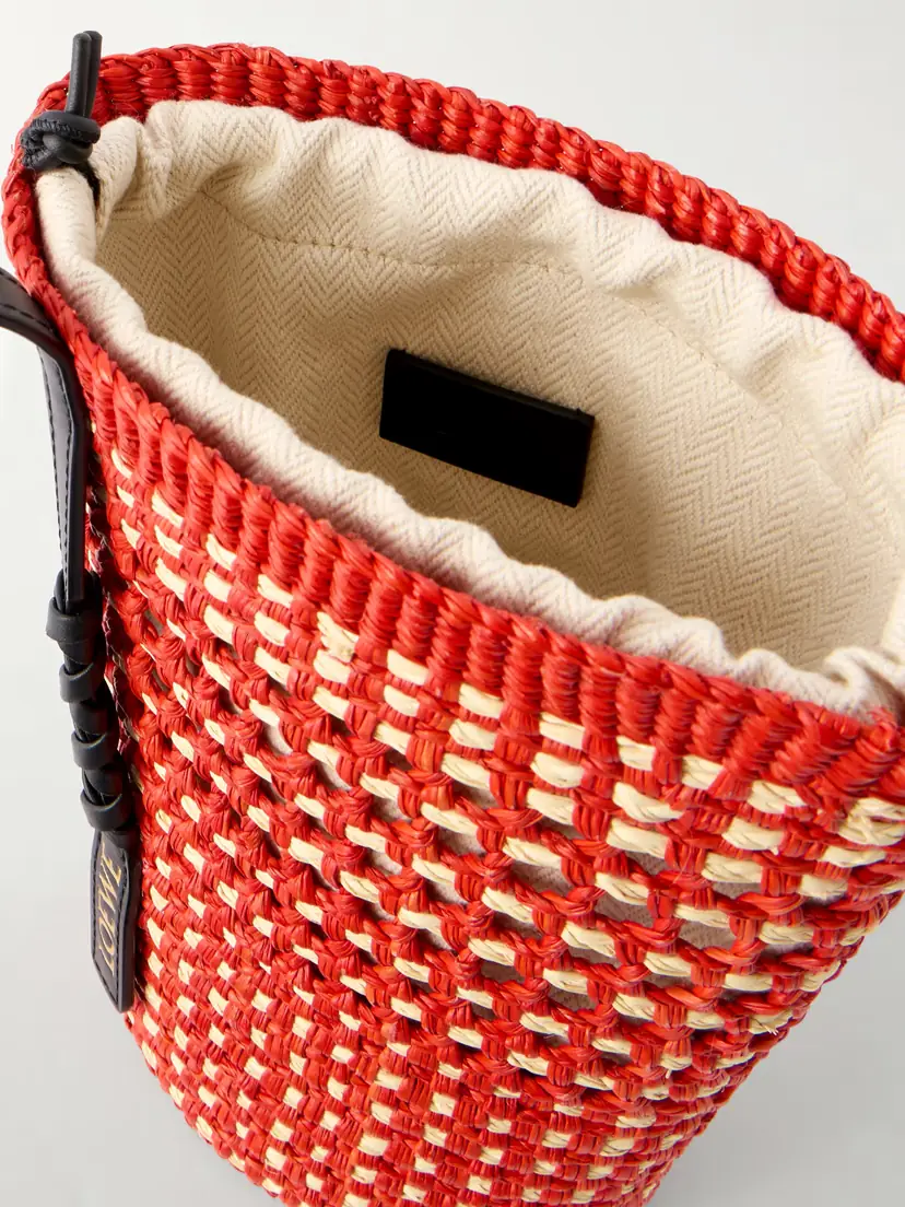 Loewe + Paula's Ibiza Braid Leather-trimmed Raffia Shoulder Bag | Thumbnail 6 Loewe + Paula's Ibiza Braid Leather-trimmed Raffia Shoulder Bag | Thumbnail 6
