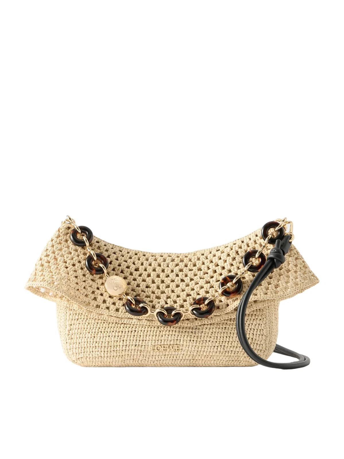 + Paula's Ibiza Ola Medium Embellished Raffia Shoulder Bag