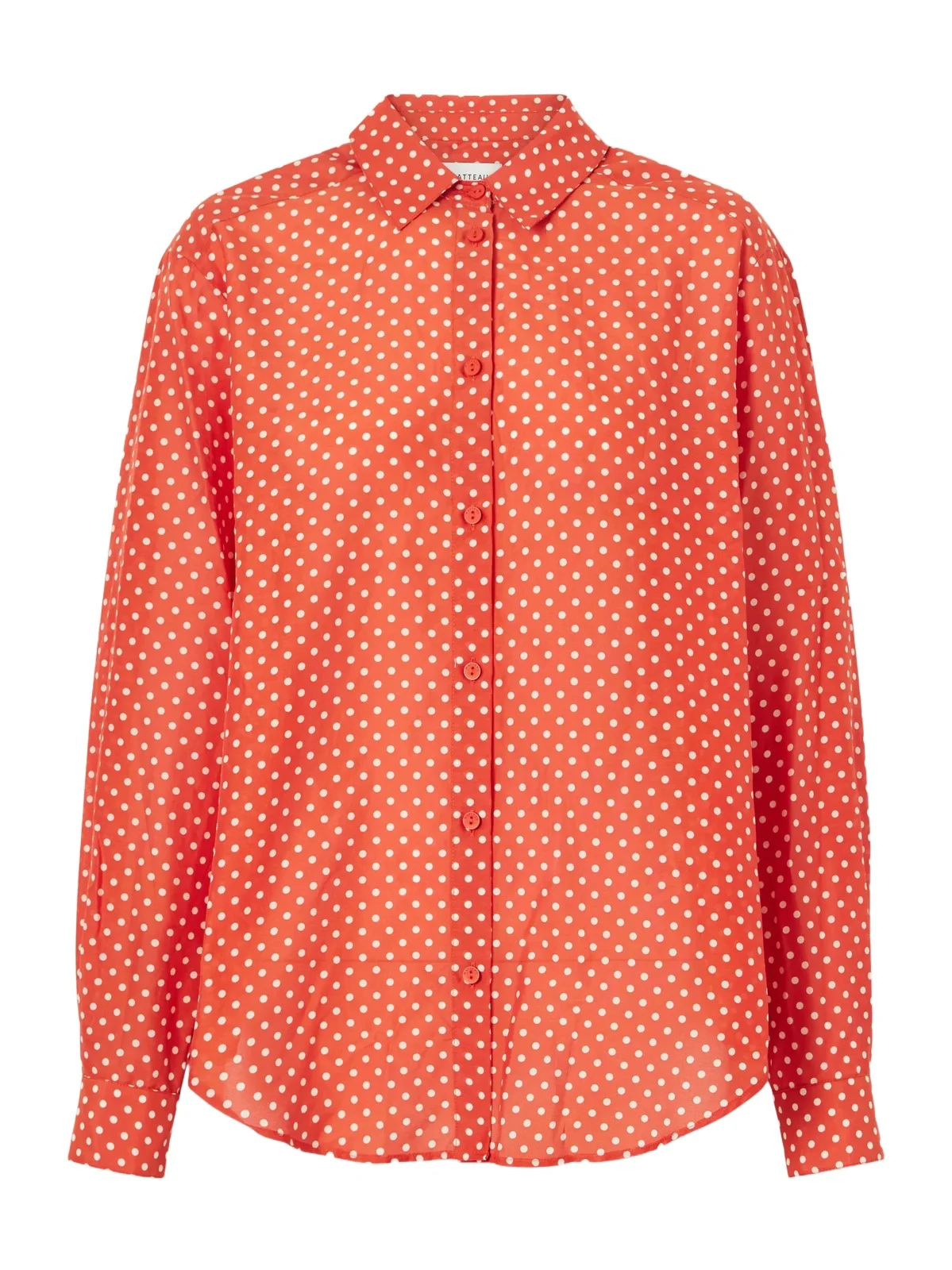 Polka Dots Organic Cotton Blend Shirt Polka Dots Organic Cotton Blend Shirt