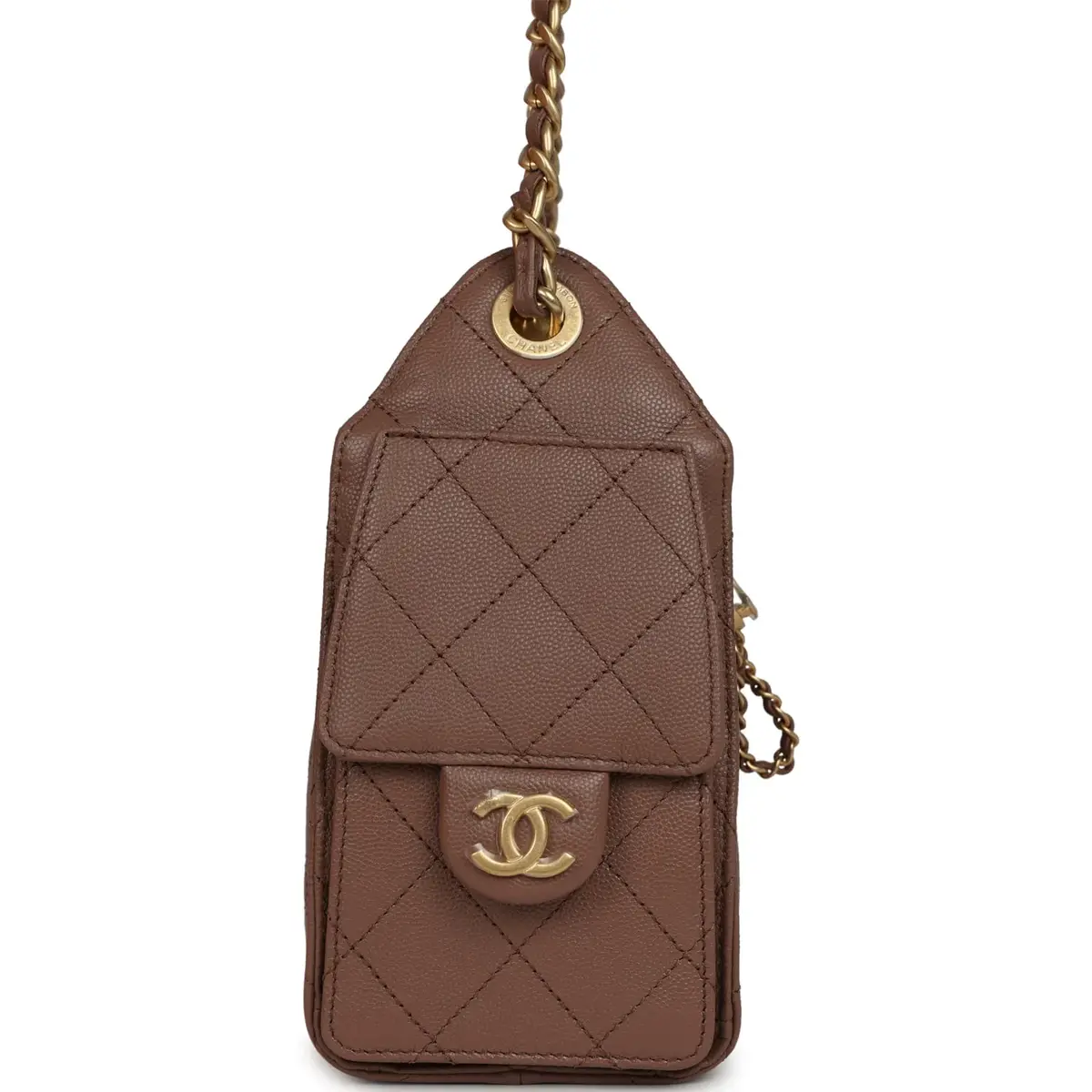 Chanel Chanel Mini 25 Hobo Bag Brown Caviar Antique Gold Hardware | Thumbnail 3 Chanel Chanel Mini 25 Hobo Bag Brown Caviar Antique Gold Hardware | Thumbnail 3