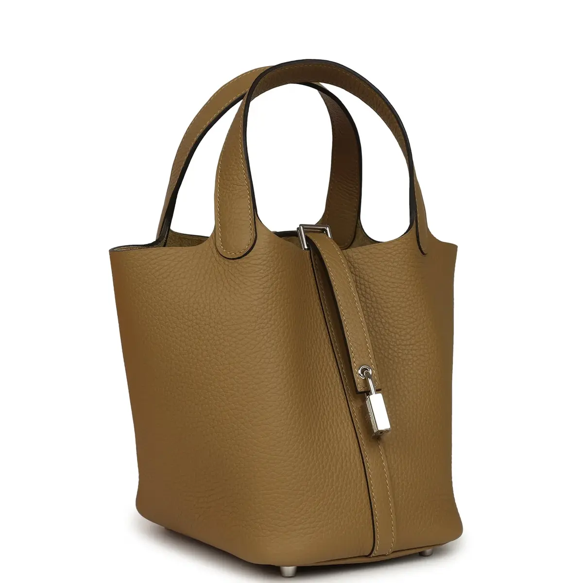 HERMÈS Hermes Picotin Lock 18 Dune Clemence Palladium Hardware | Thumbnail 2 HERMÈS Hermes Picotin Lock 18 Dune Clemence Palladium Hardware | Thumbnail 2