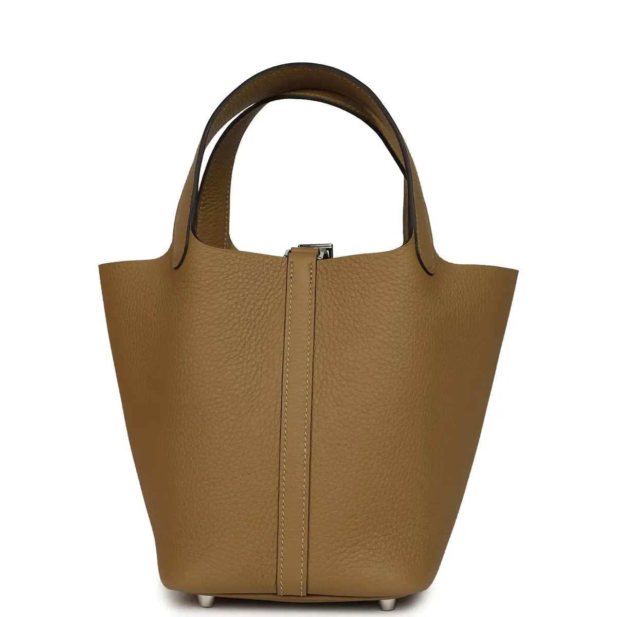 HERMÈS Hermes Picotin Lock 18 Dune Clemence Palladium Hardware | Thumbnail 4 HERMÈS Hermes Picotin Lock 18 Dune Clemence Palladium Hardware | Thumbnail 4
