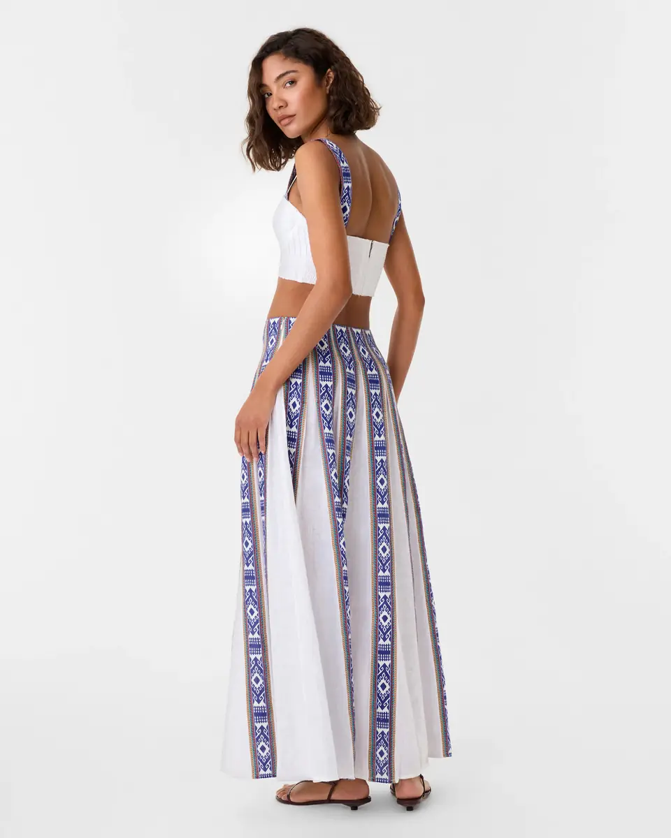 Emporio Sirenuse Aurelia Skirt in Blue Horizon Print | Thumbnail 10 Emporio Sirenuse Aurelia Skirt in Blue Horizon Print | Thumbnail 10
