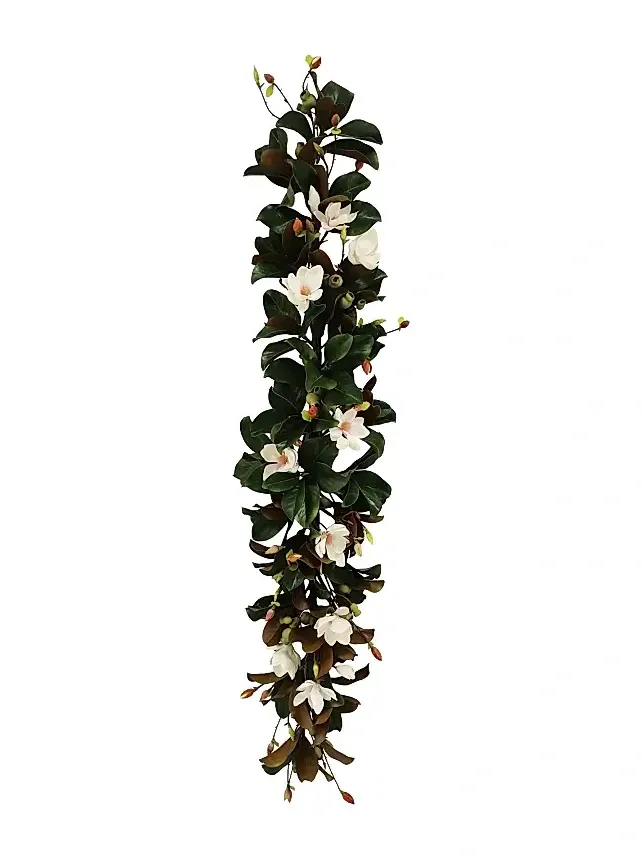 Winward Home Deluxe Artificial Magnolia Garland