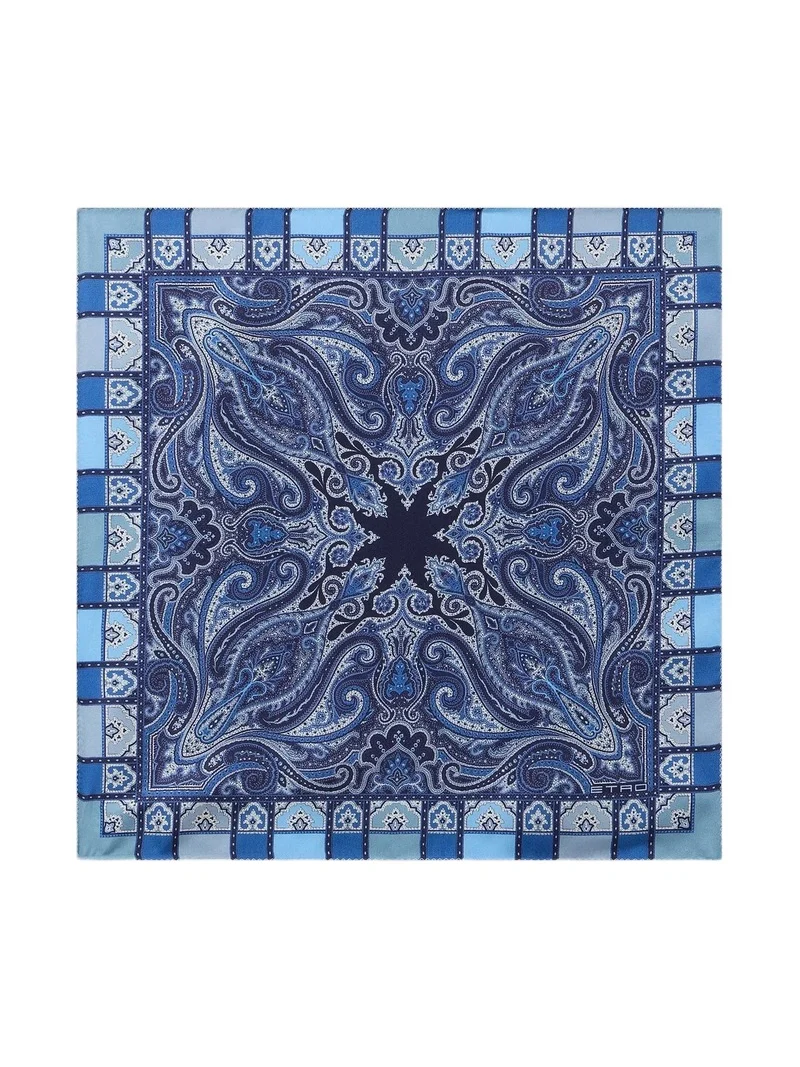 Men's Paisley Silk Neck Scarf