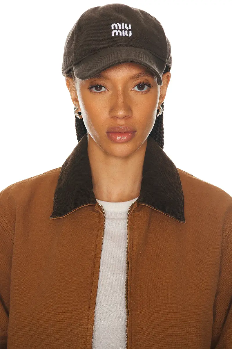 Miu Miu Denim Washed Baseball Cap | Thumbnail 2 Miu Miu Denim Washed Baseball Cap | Thumbnail 2