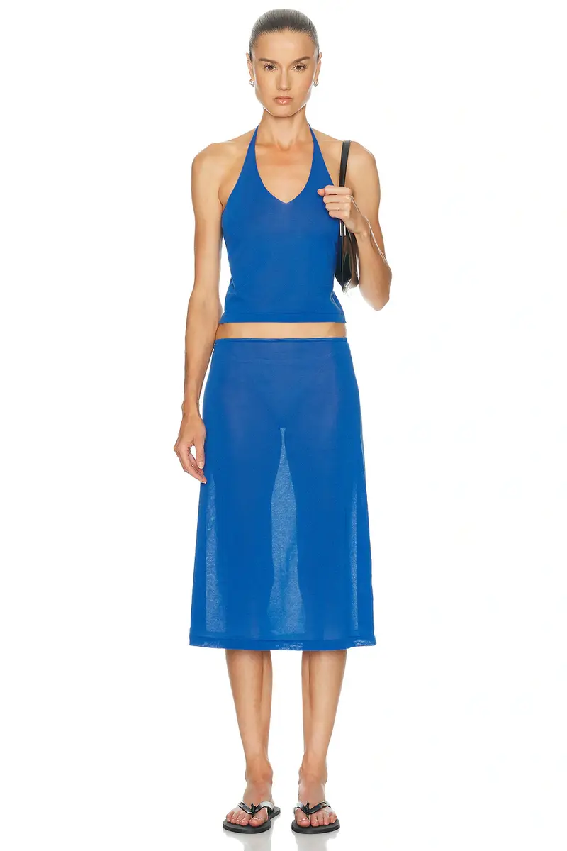 Ziah Sheer Knit Skirt | Thumbnail 5