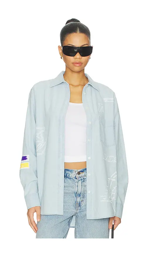 DANNIJOPRO The Doodle Sports Oxford Top