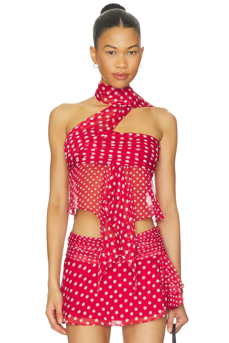 Guizio Chiffon Wrap Top