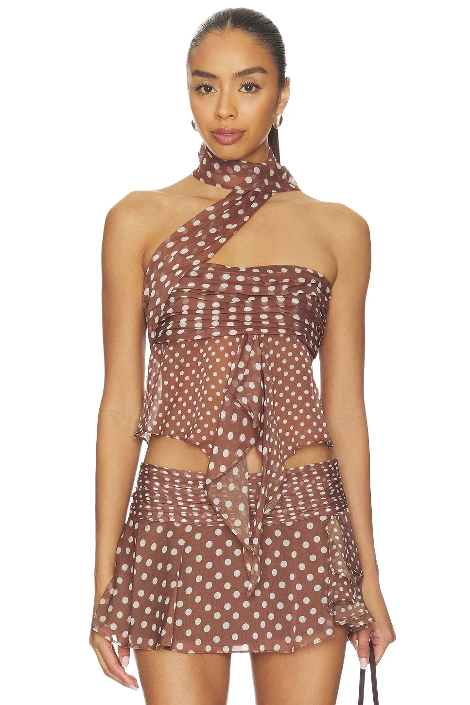 Guizio Chiffon Wrap Top